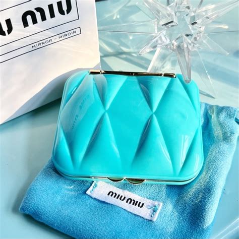 Miu Miu Quilted Compact Mirror